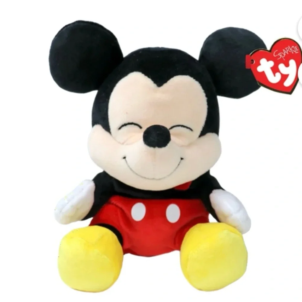 Ty Disney Mickey Mouse Plush - Black, Red, Yellow